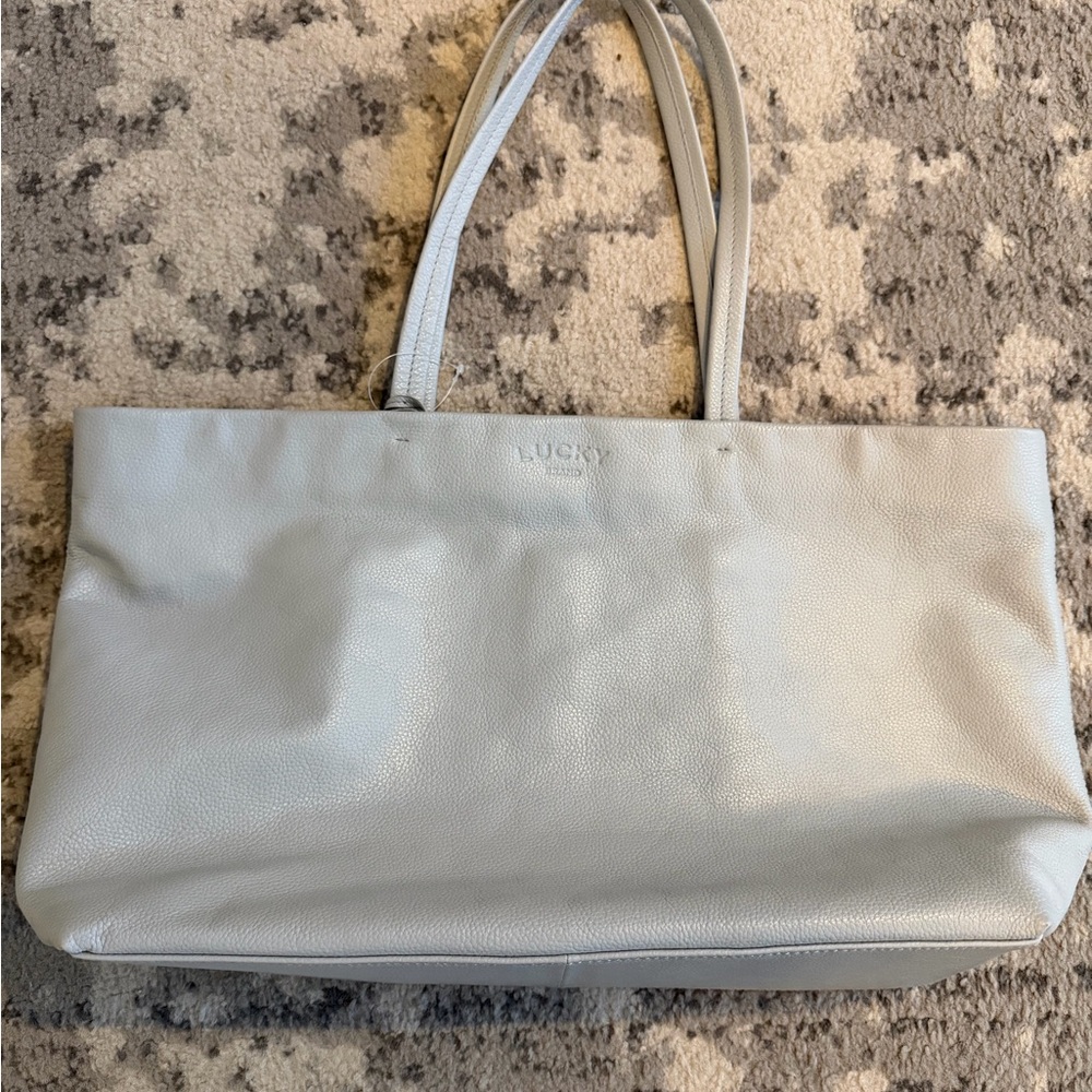 Lucky Brand Light Gray Tote Bag